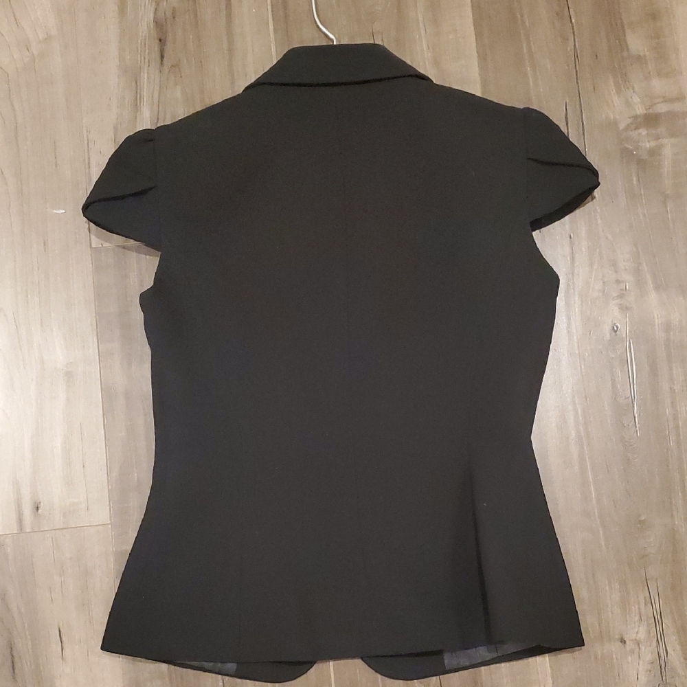 Tahari Elegant Black Puff Sleeve Blazer - Picture 5 of 6